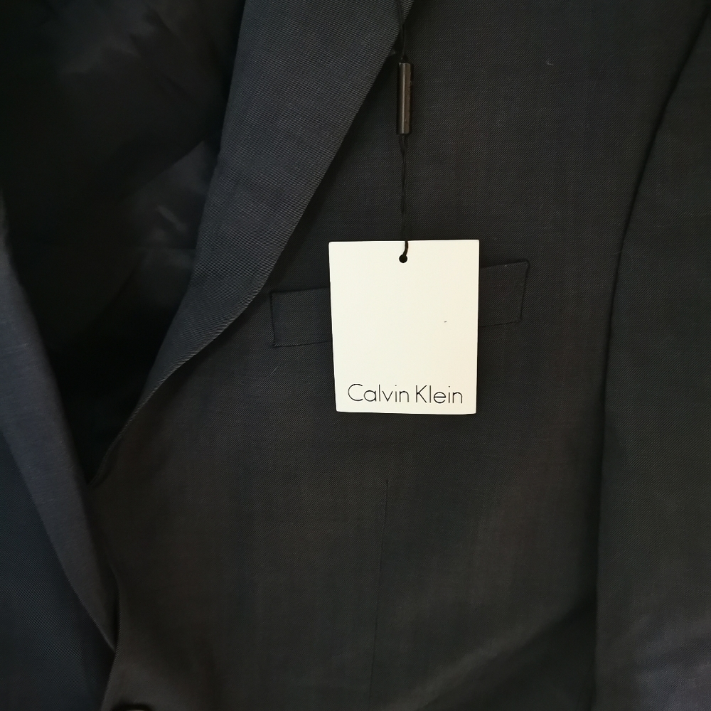 CALVIN Klein Mens Vested Two Button Blazer Jacket - Picture 4 of 4